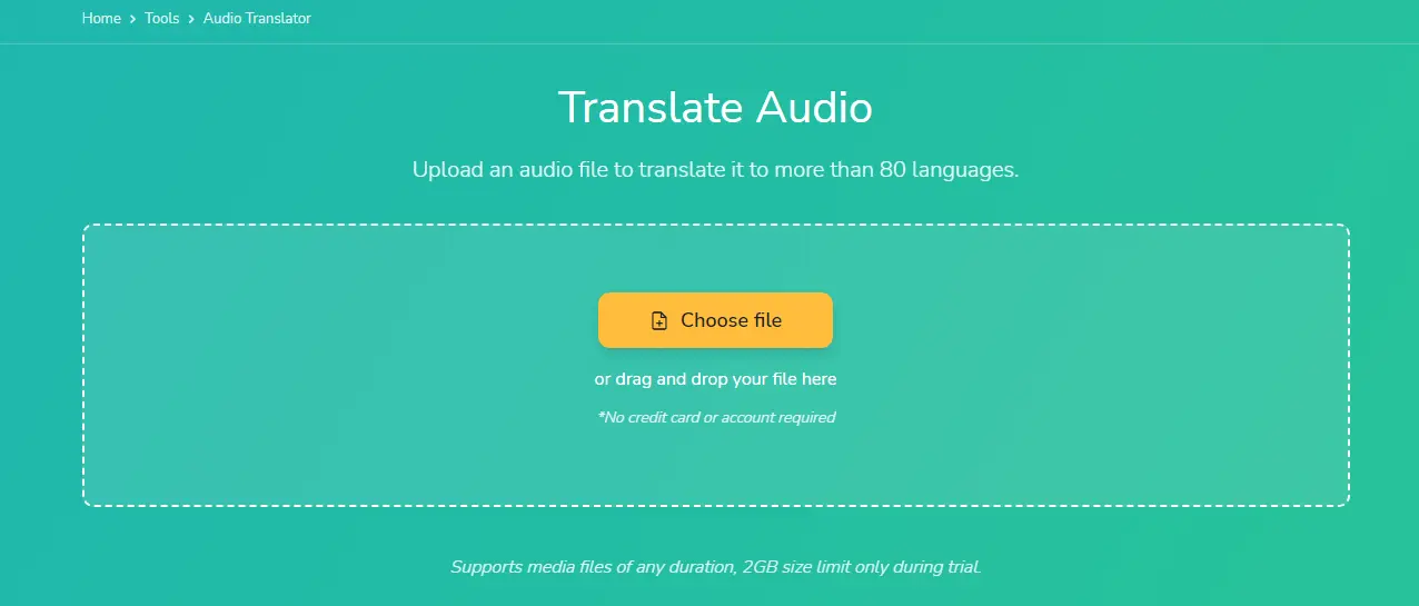 Use Maestra's AI tool to translate audio.