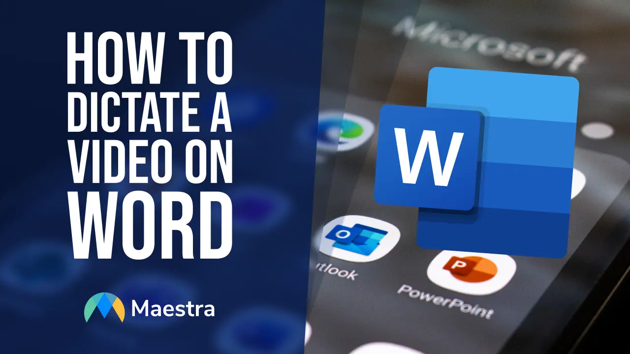 How To Dictate A Video On Word