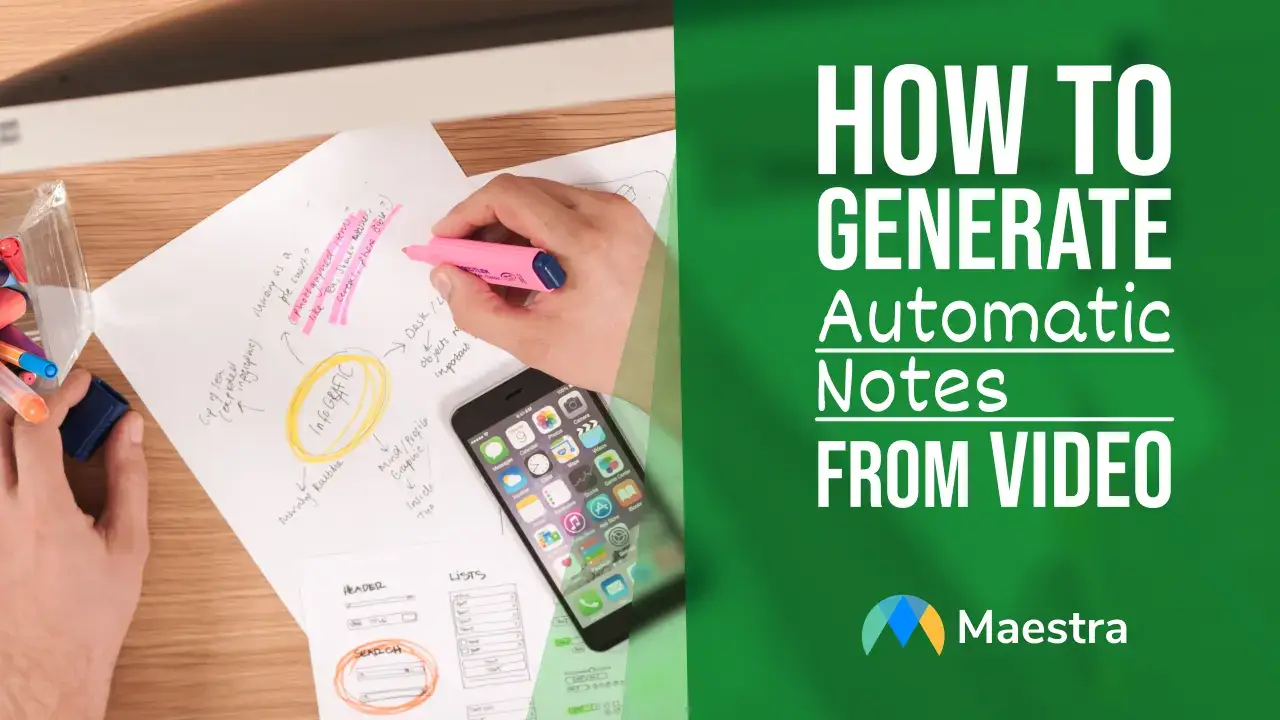 How to Generate Automatic Notes from Video