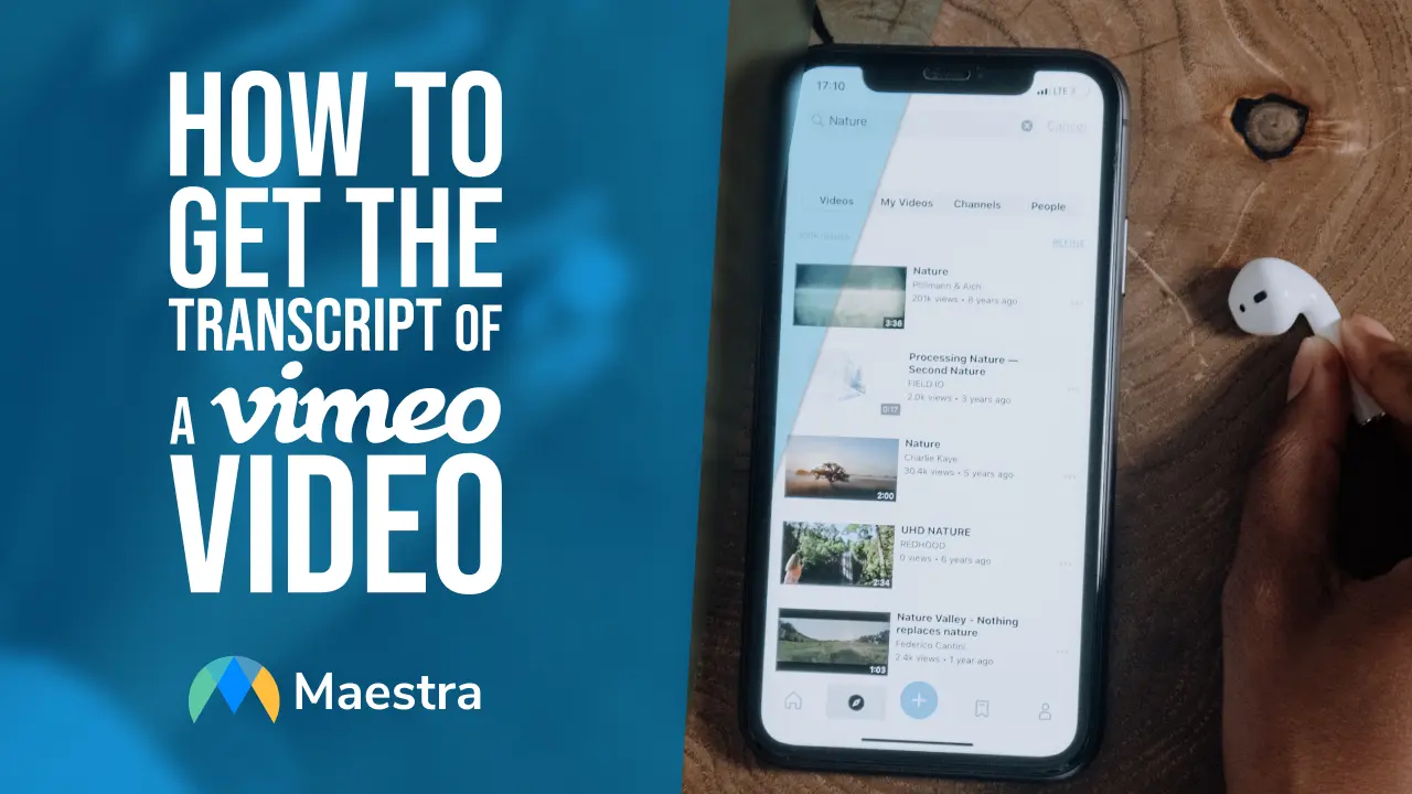 How to Get the Transcript of a Vimeo Video