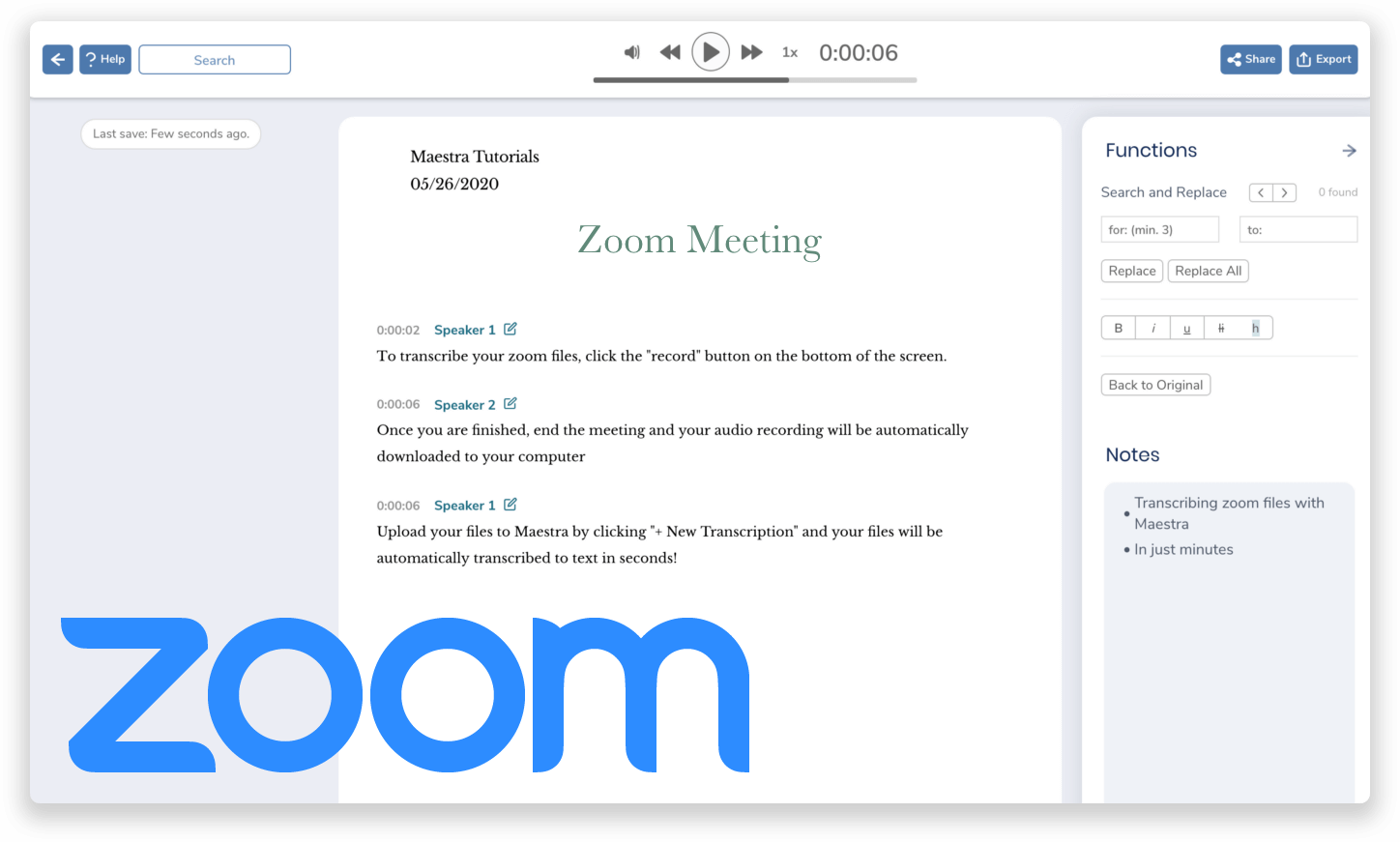 Easily Transcribe Your Zoom Meetings To Text Automatically! | Maestra