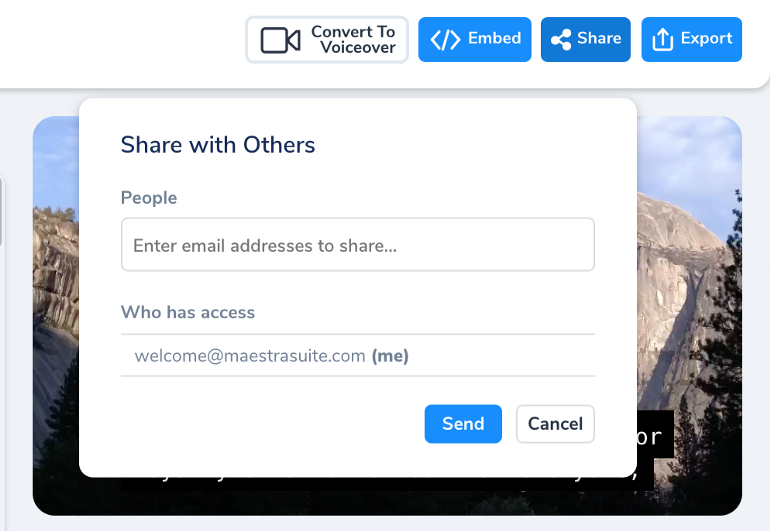Share With Others Modal